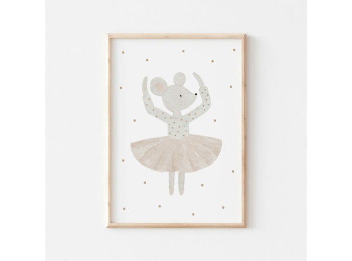 Affiche Enfant encadrée, Souris Danseuse