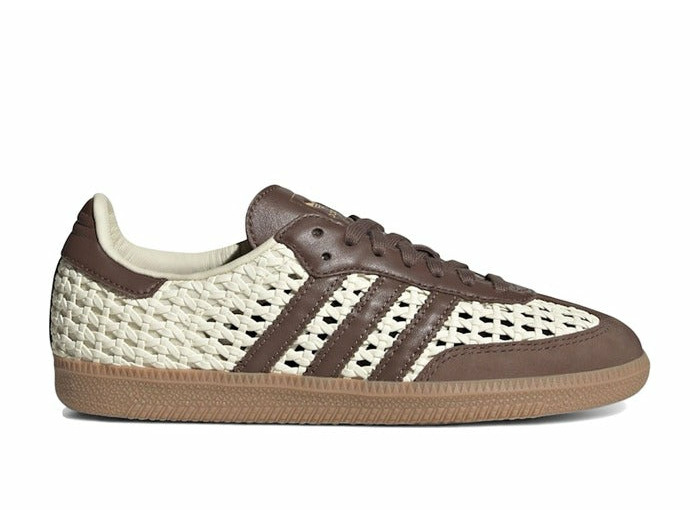 adidas Samba OG Basketweave Cream White Earth Strata (Femme)