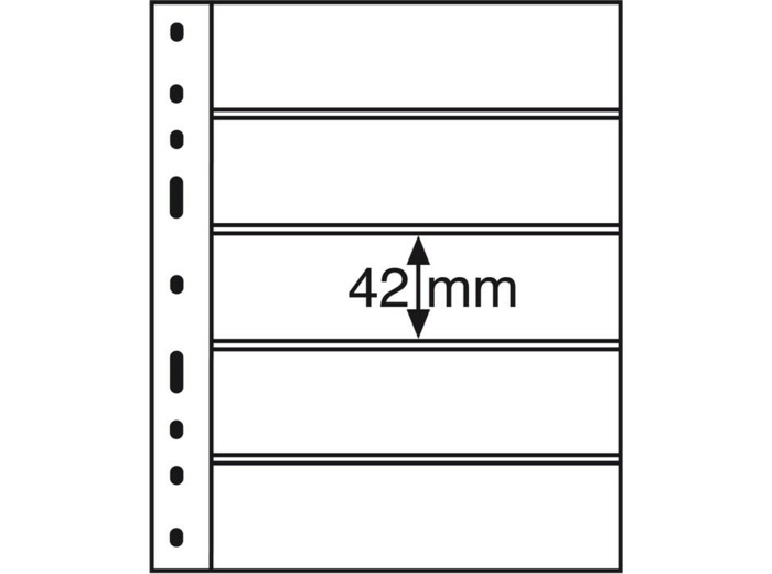 POCHETTES PLASTIQUES OPTIMA 5 COMPARTIMENTS NOIRES 333229