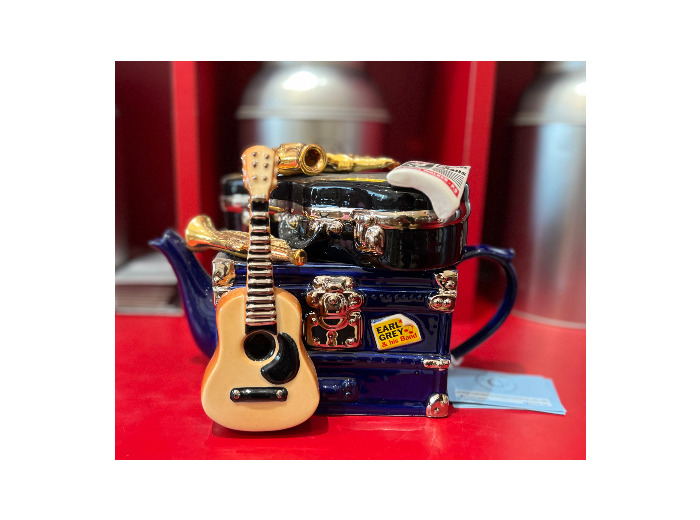 Théière excentrique anglaise music band