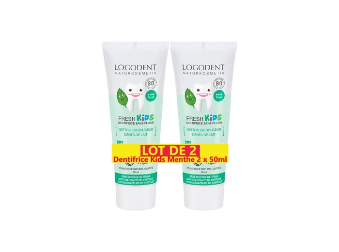 Lot de 2 Dentifrice Kids Menthe douce 2 x 50ml