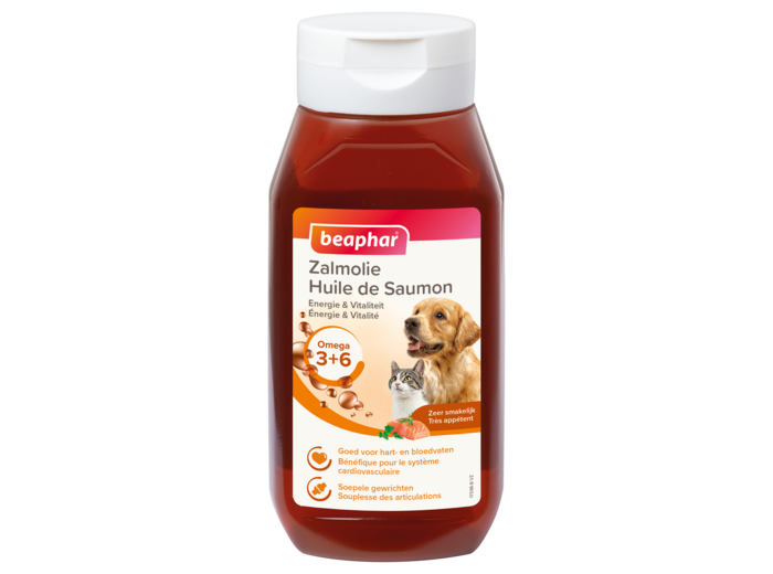 Huile de saumon Pour chien et chat - 430 ml - BEAPHAR