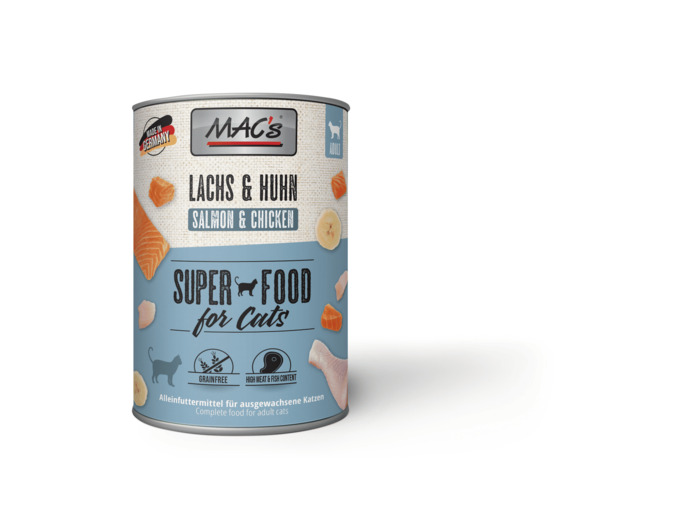 MAC'S pour chat, Saumon & poulet - 400g