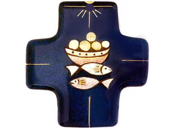 Hosties et Poissons 7,7X8cm - EMAUX DU LIBAN