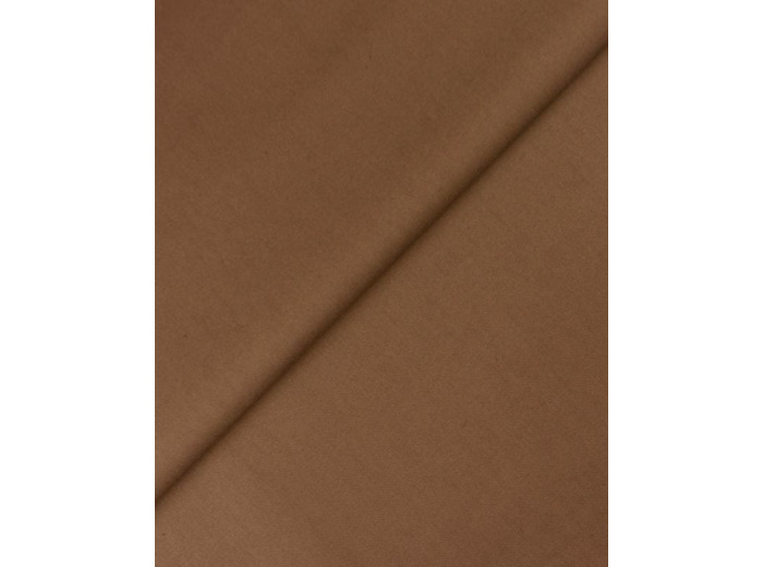 Toile jaconas marron 150 cm de largeur dossé plié, le mètre