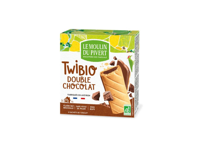 Twibio Fourrés Double chocolat 150g