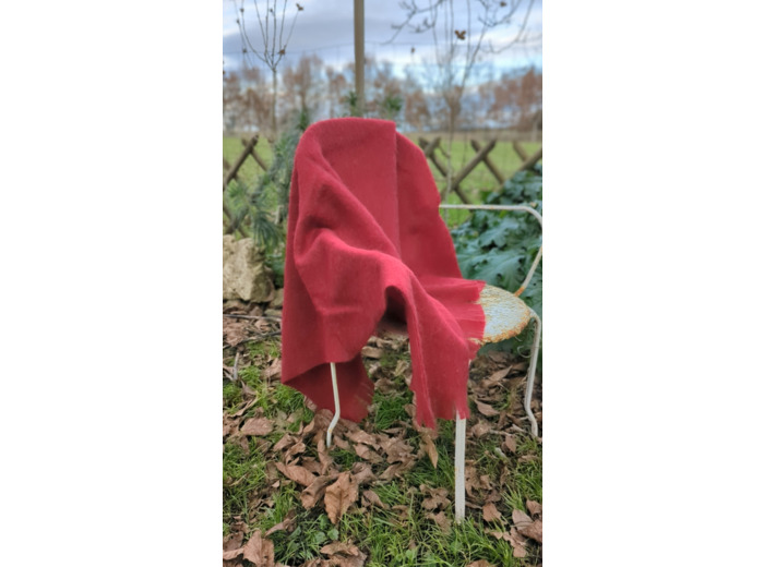 Plaid DOUCEUR - Rouge grenade