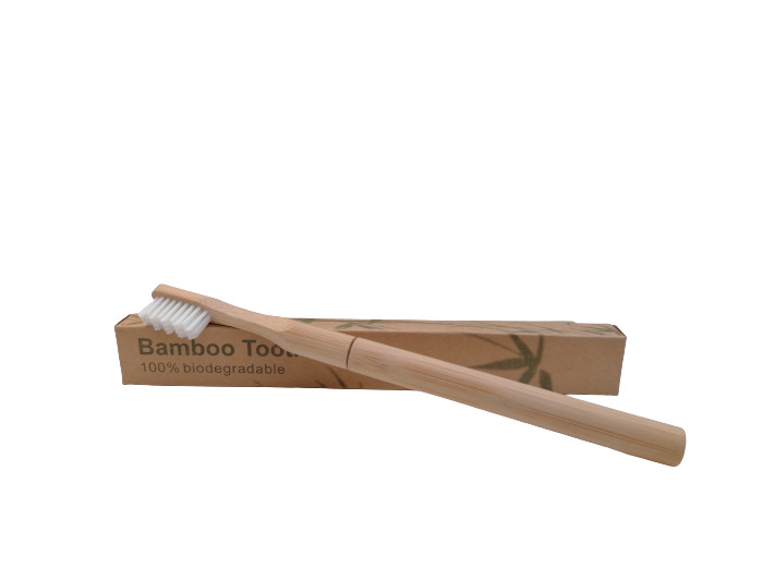 Brosse à dents en bambou écologique avec tête rechargeable-Pleine Forme