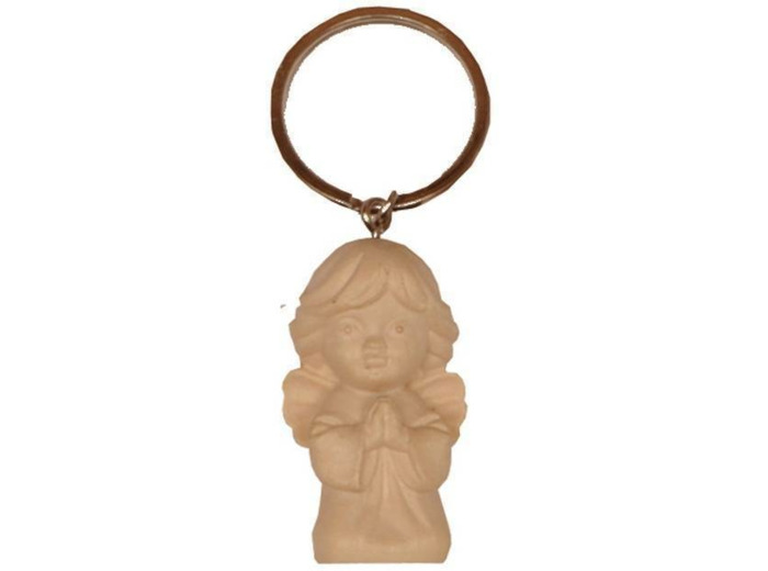 Porte-Clefs en bois Naturel- 4,5cm- ANGE