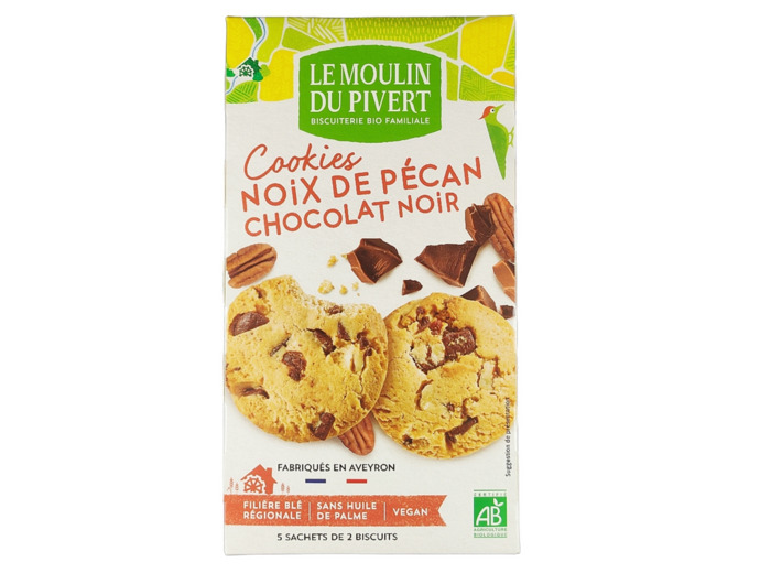 Cookies Noix de Pécan Chocolat Noir 175g Bio