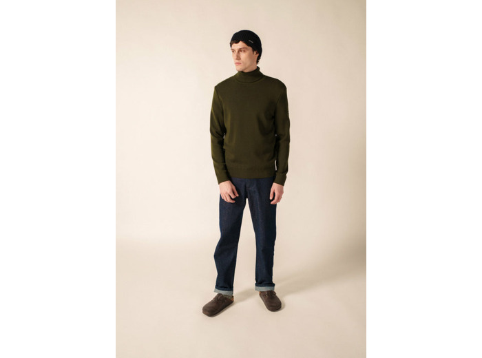 Pull col roulé Houat coupe confort 100% laine - SAINT JAMES