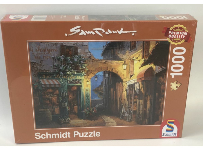 PUZZLE 1000 PIECES RUELLE AU LAC DE COME de chez SCHMIDT BOITE NEUVE