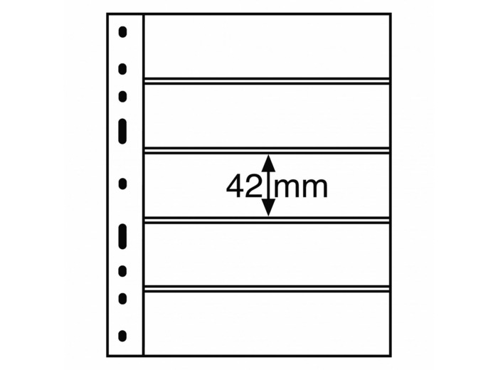 FEUILLES OPTIMA AVEC 5 BANDES TRANSPARENTES 307543