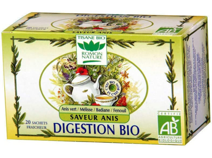 TISANE DIGESTION SAVEUR ANIS 20X1,6G Romon Nature