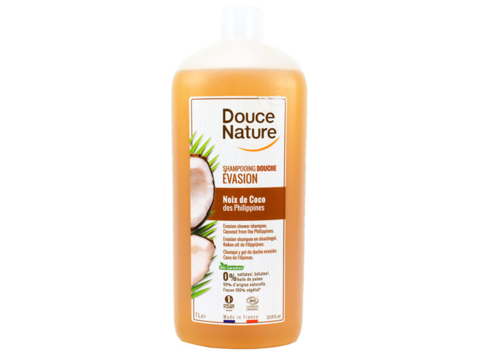 Shampooing Douche Evasion à la Noix de Coco Bio 1L