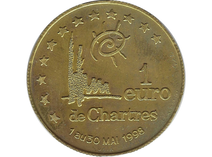 EURO TEMPORAIRE 1 EURO DE CHARTRES 1998 UNC