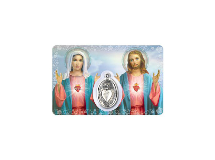 Carte-prière avec insertion - SC de MARIE et JESUS - portugais