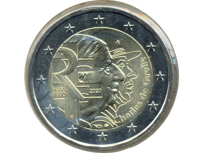 FRANCE 2020 2 EURO CHARLES DE GAULLE SUP