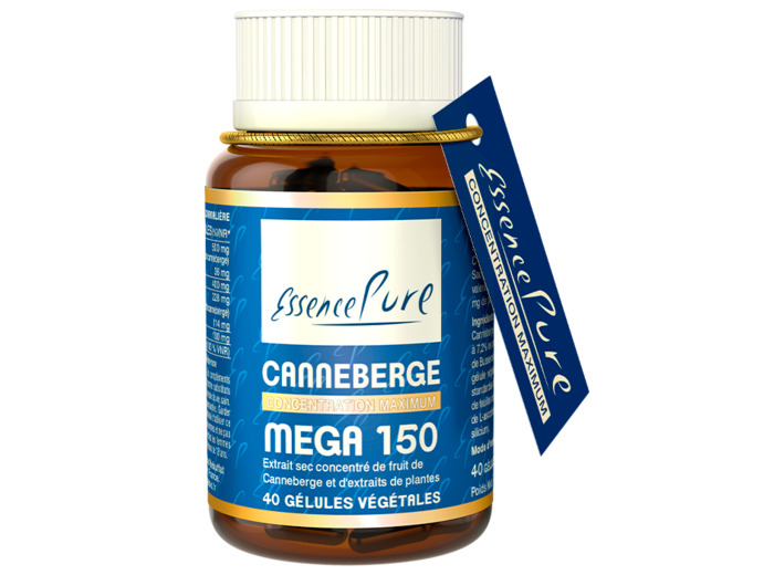 Canneberge 120 PACs - 40 gélules - Essence Pure
