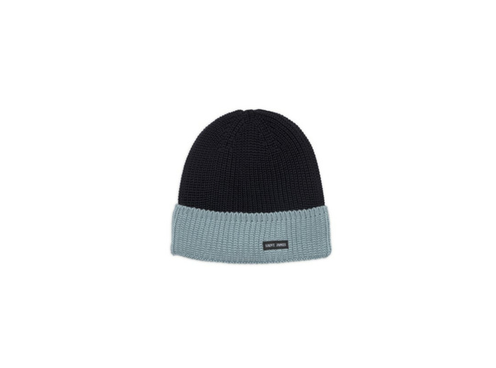 Bonnet Canot bicolore 100% laine Mérinos - SAINT JAMES