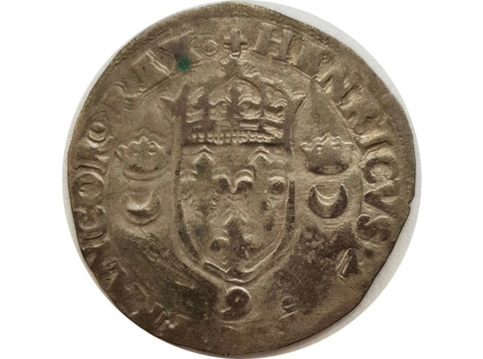 HENRI II (1547-1559) DOUZAIN AUX CROISSANTS 1551 9 (Rennes) TB