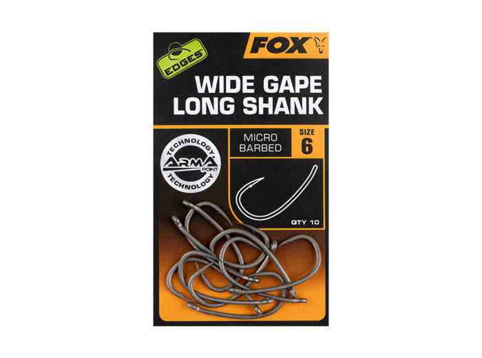 hook wide gape long shank fox