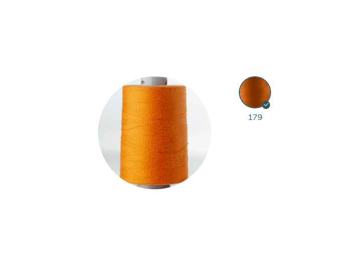 ZX 35 - 179 ORANGE FIL À COUDRE 100% POLYESTER TRÈS RÉSISTANT bobine 500m