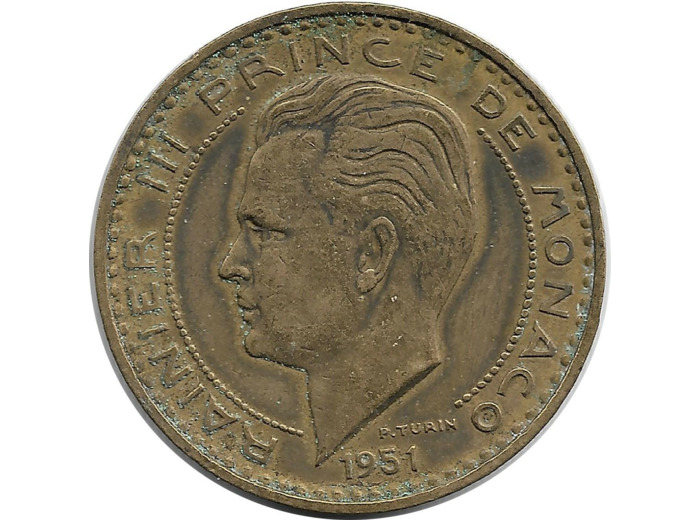 MONACO 20 FRANCS 1951 TTB-