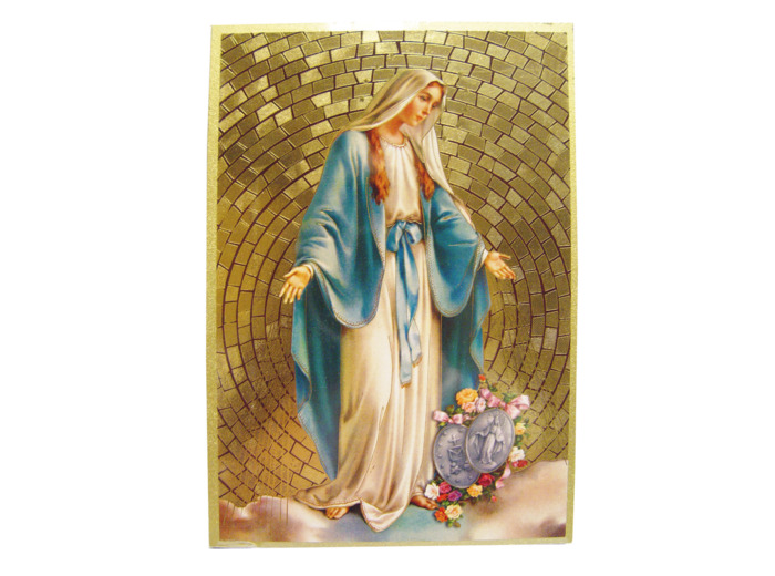 Plaquette Dorée 10x15,5cm - MIRACULEUSE