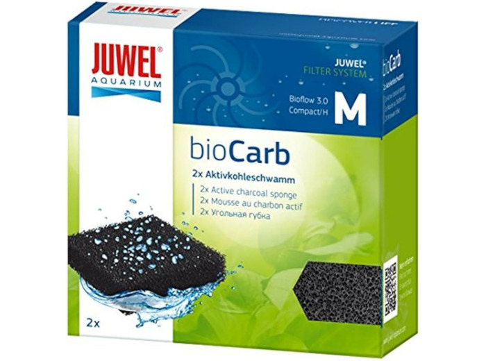 Juwel BioCarb M, Mousse charbon actif - 2 pièces