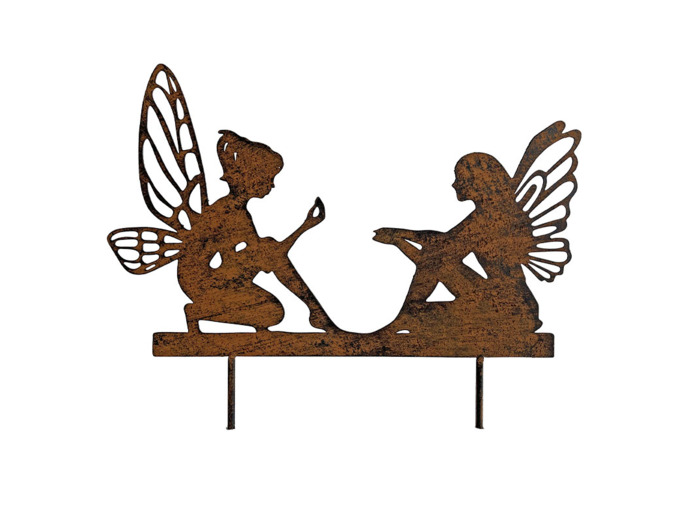 Silhouettes fées déco jardin 33x20cm