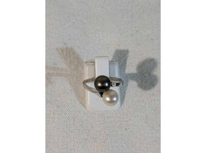 Bague Toi & Moi en or blanc