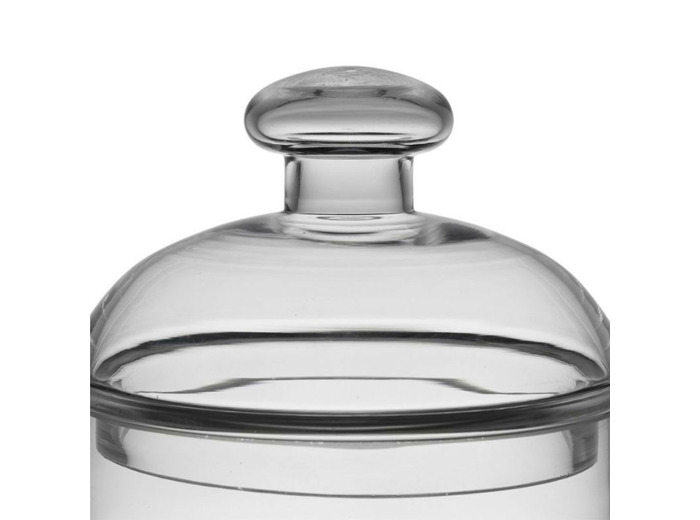 Bocal étages couvercle verre Marnay 28x18x18cm