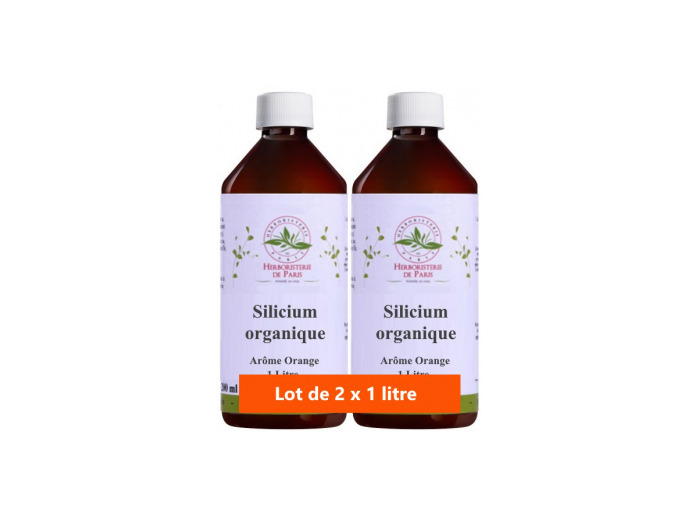 Lot de 2 Silicium organique 35 mg silicium 2 x 1 Litre