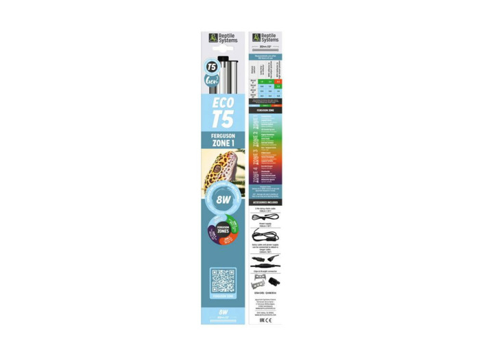 REPTILE SYSTEMS, Eco T5 Zone 1 - 8W / 312mm