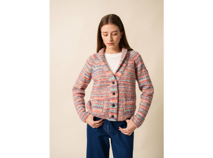 Gilet Zurich en laine multicolore