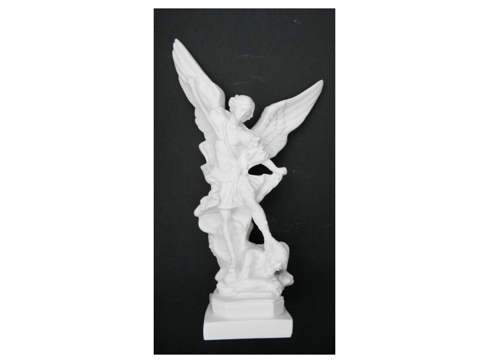St Michel résine 20 cm- BLANC