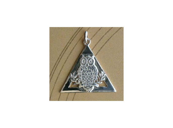 Pendentif chouette en argent