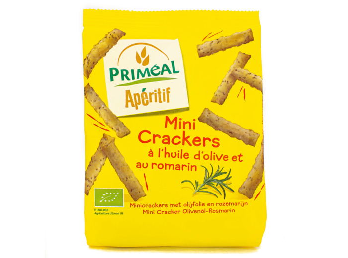 Mini Crackers Huile d'Olive et Romarin Bio 100g