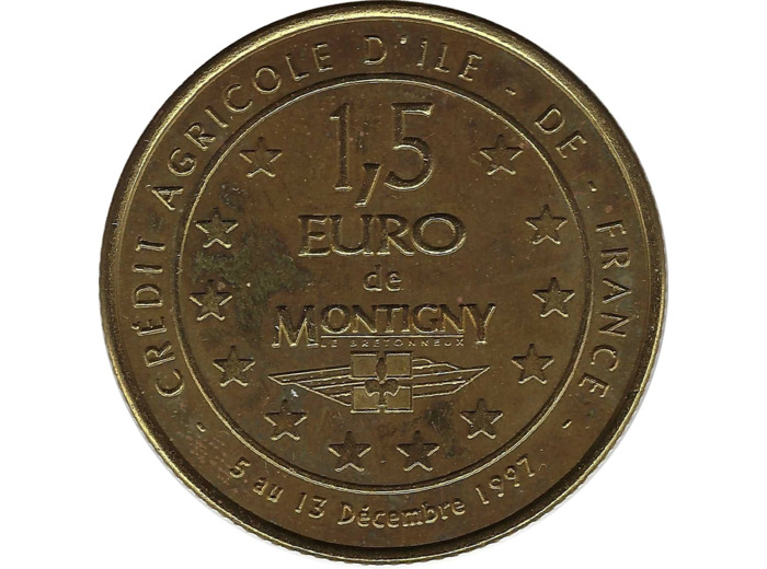 EURO TEMPORAIRE 1.5 EURO DE MONTIGNY LE BRETENNEUX 1997 UNC