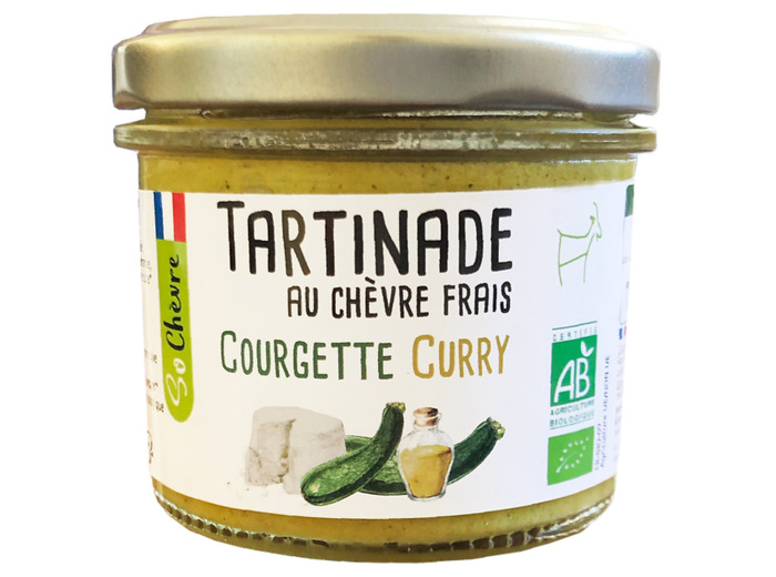 Tartinade au Chèvre Frais Courgette Curry
