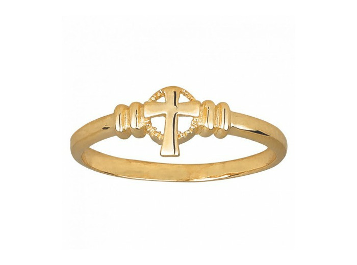 Bague en Plaqué Or Taille 52 - CROIX CELTE