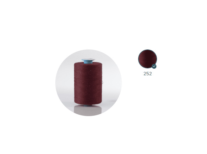 ZX 35 - 252 PRUNE FIL À COUDRE 100% POLYESTER TRÈS RÉSISTANT bobine 500m