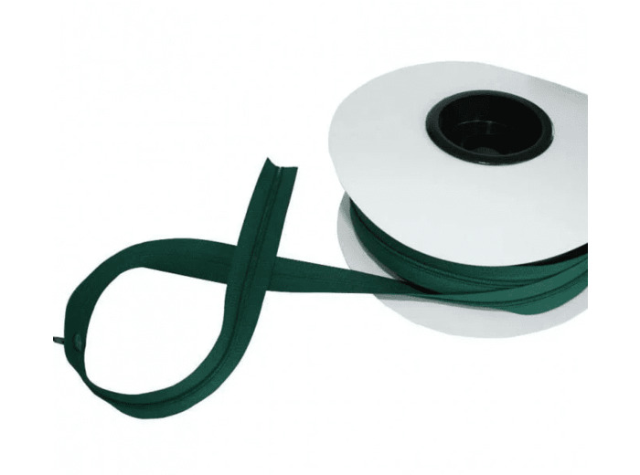 Rouleau de fermeture à glissière 5mm Vert foncé 264 25m H88928