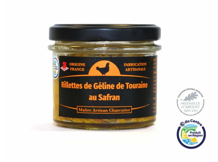 Rillettes de Géline de Touraine au Safran 80 g