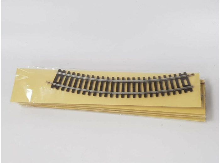 HACHETTE HO LOT DE 5 RAILS COURBES RESEAU FERROVIAIRE NEUF