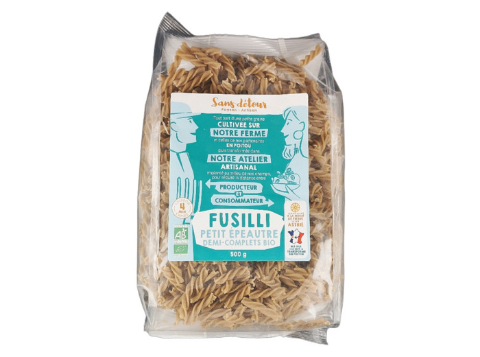 Fusilli Petit Epeautre Demi-Complets 500g Bio