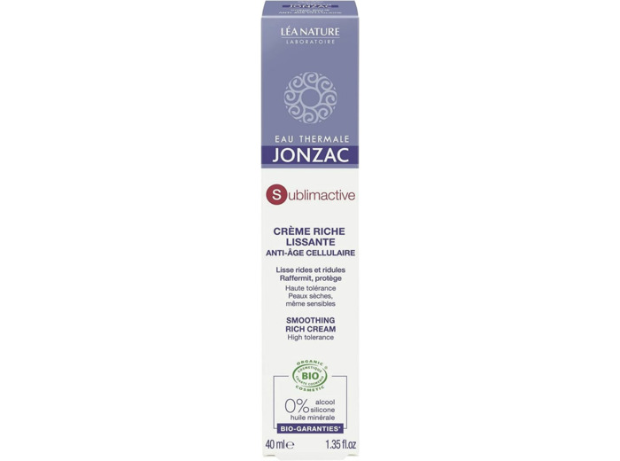 Creme riche lissante anti-âge cellu 40ml Jonzac - Sublimactive