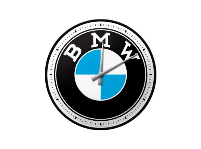 Horloge Rétro BMW – Logo Officiel