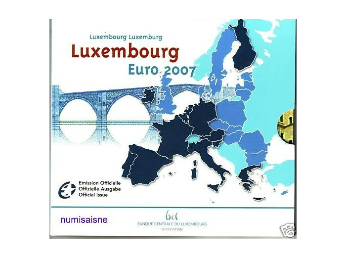 Luxembourg 2007 SERIE 8 MONNAIES B.U